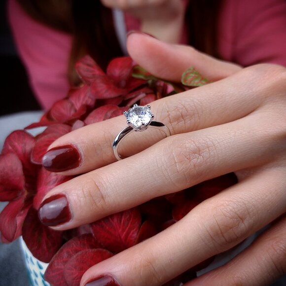 Never Fade 18K White Gold Plated Ring - Picture 4 of 4